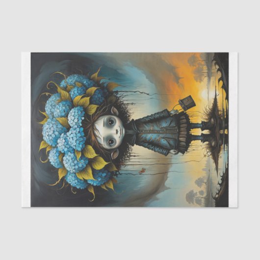 Hydrangea alien boy -  tissuepapier (Voorkant)