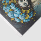 Hydrangea alien jongen -  tissuepapier (Detail)