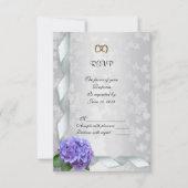 Hydrangea antwoordkaart RSVP kaartje (Voorkant)