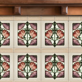 Hydrangea Art Deco Bloemenwand Decor Art Nouveau Tegeltje