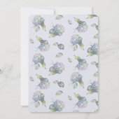 Hydrangea Art Pastels Bruiloft Uitnodiging (Achterkant)