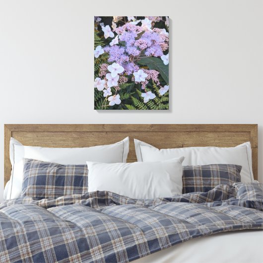 Hydrangea Aspera Bloemen Bloemen Canvas Afdruk (Insitu (Slaapkamer))
