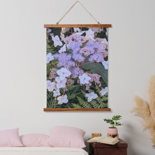 Hydrangea Aspera Bloemen Bloemen Hangend Wandkleed (Slaapkamer)