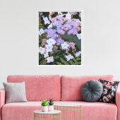 Hydrangea Aspera Bloemen Bloemstuk Canvas Afdruk (Insitu (Woonkamer))