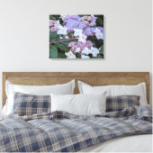 Hydrangea Aspera Bloemen Bloemstuk Canvas Afdruk (Insitu (Slaapkamer))
