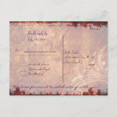 Hydrangea Autumn RSVP Briefkaart (Achterkant)
