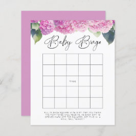 Hydrangea Baby shower Baby Bingo Games