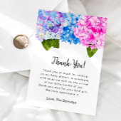 Hydrangea Baby shower Bedankkaart