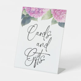 Hydrangea Baby shower Kaarten Geschenken Reclamebord Met Voetstuk