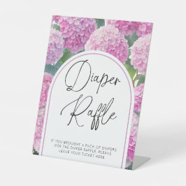 Hydrangea Baby shower Luierkrabbel Reclamebord Met Voetstuk