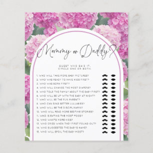 Hydrangea Baby shower Mama of Daddy Games