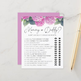 Hydrangea Baby shower Mama of Daddy Games