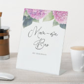 Hydrangea Baby shower Mom-osa Bar Reclamebord Met Voetstuk (Insitu)