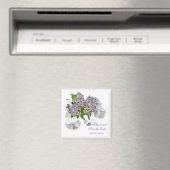 Hydrangea Baby shower Save the Date Magnet (Insitu (Vaatwasser))