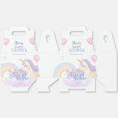 Hydrangea Balloon Rainbow Unicorn Baby shower Bedankdoosjes (Ongevouwen)