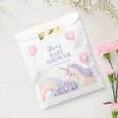Hydrangea Balloon Rainbow Unicorn Baby shower Bedankzakje (Gezegeld)