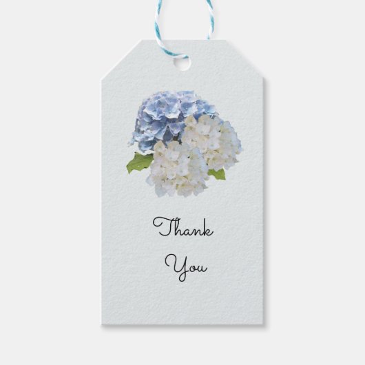Hydrangea Bedankings Cadeautags Cadeaulabel (Voorkant)