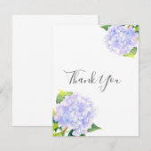 Hydrangea Bedankkaart (Voorkant / Achterkant)