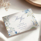 Hydrangea bedankkaart | Blue Floral Bridal Show