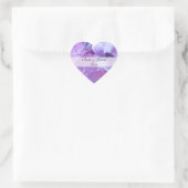 Hydrangea Bewaar de datum Bruiloft Stickers (Tas)