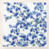 Hydrangea (BGC transparant) Glazen Onderzetter (Voorkant)