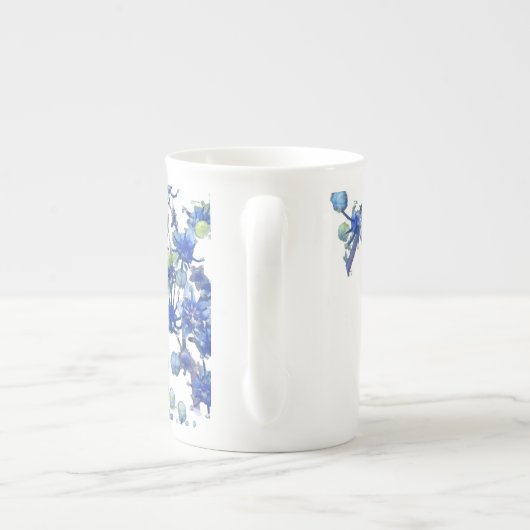 hydrangea bgc transparant porselein kop (Achterkant)