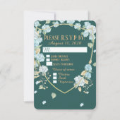 Hydrangea bij maanlicht RSVP-kaarten RSVP Kaartje (Voorkant)