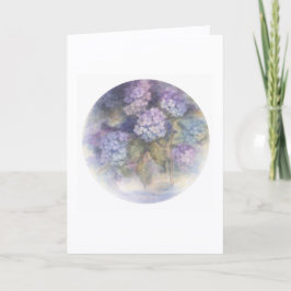 Hydrangea Blank Card | Elegante Bloemige Notitie Kaart