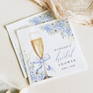 Hydrangea Blauw Bloemen Vrijgezellenfeest Papier S Servet