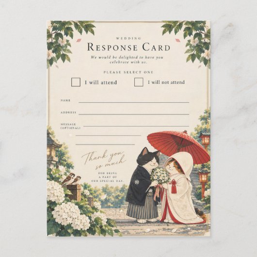Hydrangea Blessing Uitnodiging Briefkaart (Voorkant)