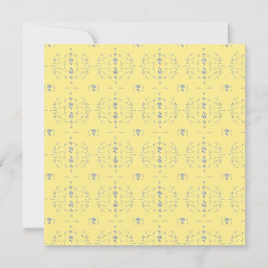 Hydrangea Block Baby shower Invitation Kaart (Achterkant)