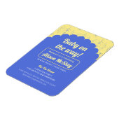 Hydrangea Block Baby shower Invitation Magneet (Linkerzijde)