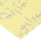 Hydrangea Block Pattern- Geel en Blauw Tafelkleed (Gekanteld)