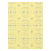 Hydrangea Block Pattern- Geel en Blauw Tafelkleed (Voorkant)