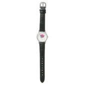 Hydrangea Bloei - Vintage Botanische Fuchsia Horloge (Vlak)