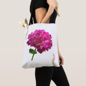 Hydrangea Bloei - Vintage Botanische Fuchsia Tote Bag (Dichtbij)