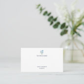 Hydrangea Bloem Blauwe Streep Visitekaartje (Staand voorkant)