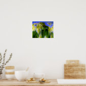 Hydrangea Bloem Fantasie Bloemrijke Abstract Poster (Keuken)