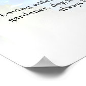 Hydrangea Bloem Leven Viering Foto Funeral Poster (Hoek)