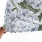 Hydrangea Bloem Monogram Fleece Deken