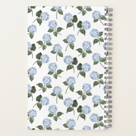Hydrangea Bloem Persoonlijk Dagboek Notitieboek (Achterkant)