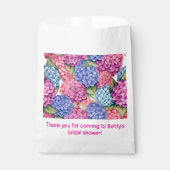 Hydrangea Bloem Roze Blauw Bedankzakje (Voorkant)