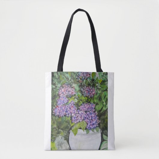 Hydrangea Bloem Tote Tas (Voorkant)