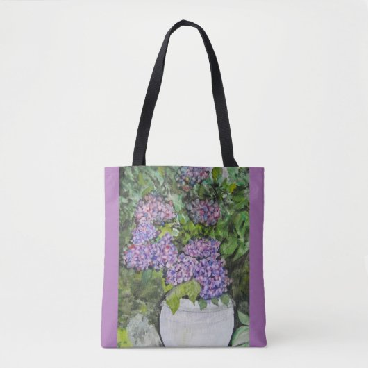 Hydrangea Bloem Tote Tas (Voorkant)