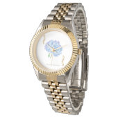 Hydrangea Bloem – Vintage Botanische Bloem Horloge (Gekanteld)