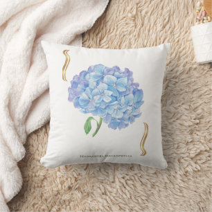Hydrangea Bloem – Vintage Botanische Bloem Kussen