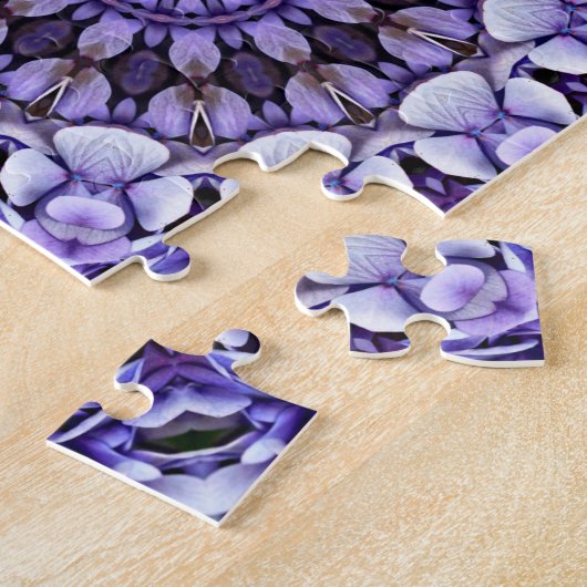 Hydrangea Bloemblaadjes Abstract Uw foto toevoegen Legpuzzel (Zijkant)