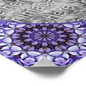 Hydrangea Bloemblaadjes Abstract Uw foto toevoegen Poster (Hoek)