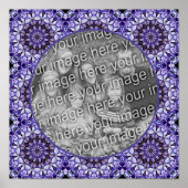 Hydrangea Bloemblaadjes Abstract Uw foto toevoegen Poster (Voorkant)