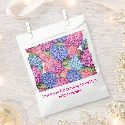Hydrangea Bloemen Bedankzakje (Geknipt)